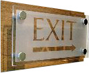 exit signboard